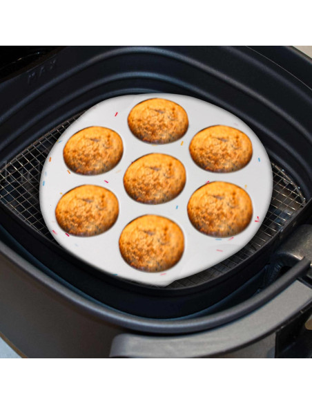 Molde de Silicona para Muffins SHEbaking 7 Tazas Multicolor