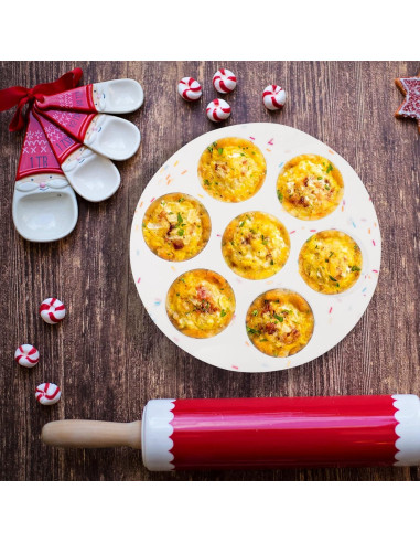 Molde de Silicona para Muffins SHEbaking 7 Tazas Multicolor