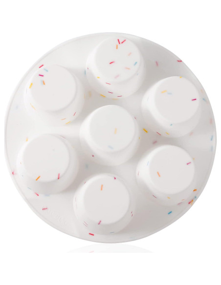 Molde de Silicona para Muffins SHEbaking 7 Tazas Multicolor