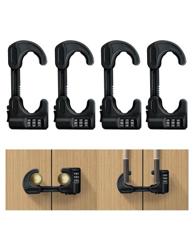 4 Cerraduras de Gabinete de Seguridad HoneSecur para Niños