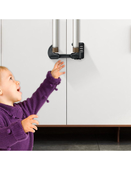 4 Cerraduras de Gabinete de Seguridad HoneSecur para Niños