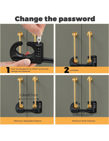 4 Cerraduras de Gabinete de Seguridad HoneSecur para Niños