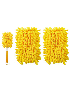 Recargas de Plumero Reutilizables Yicotira - 2 Paquete Microfibra