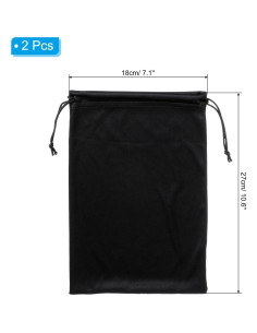 Bolsa de Gafas de Esquí PATIKIL Microfibra 18x27cm 2 Unidades 2