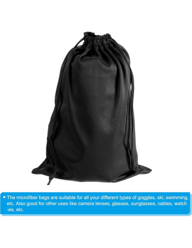 Bolsa de Gafas de Esquí PATIKIL Microfibra 18x27cm 2 Unidades