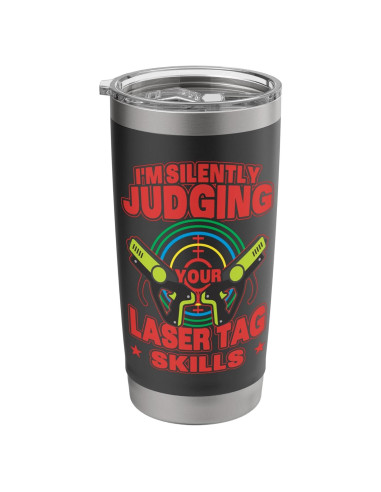 Taza Aislada de Acero Inoxidable 20 oz Favoritos de Fiesta Laser Tag