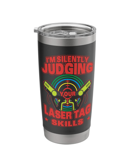 Taza Aislada de Acero Inoxidable 20 oz Favoritos de Fiesta Laser Tag