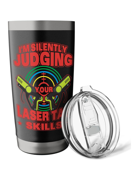 Taza Aislada de Acero Inoxidable 20 oz Favoritos de Fiesta Laser Tag