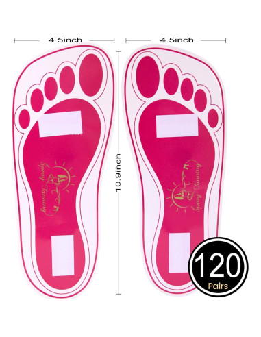 120 Pares Almohadillas Desechables Bronceado HeeStar 27.69 cm