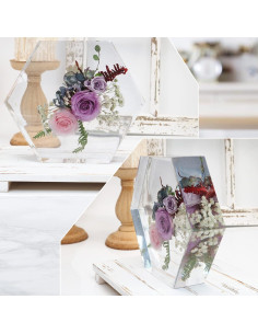 Molde de Resina Hexagonal Grande Actvty 23.1x19.8 cm para Flores 2