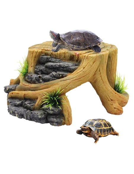 Plataforma de Sol para Tortugas Clyairmao 28x14.7 cm Resina