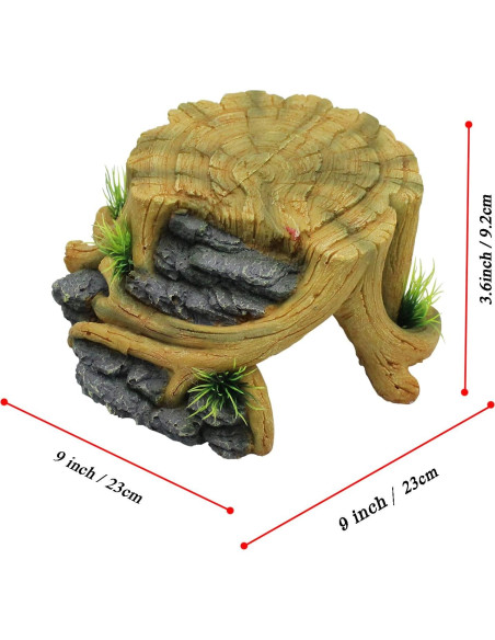 Plataforma de Sol para Tortugas Clyairmao 28x14.7 cm Resina