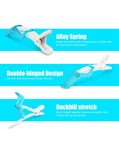 Clip de Cabello Premium MEN'S GROOMING BARBER PRO - Paquete de 10