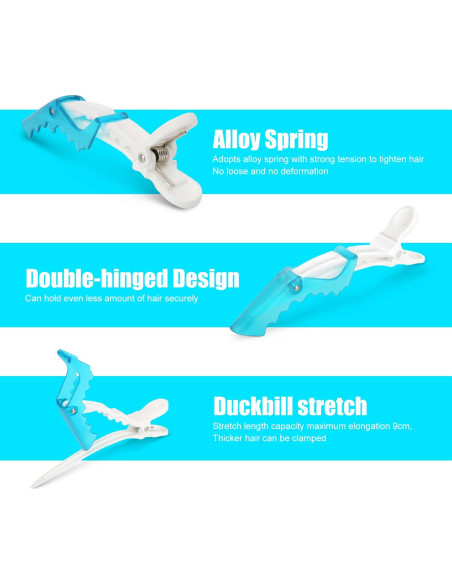 Clip de Cabello Premium MEN'S GROOMING BARBER PRO - Paquete de 10