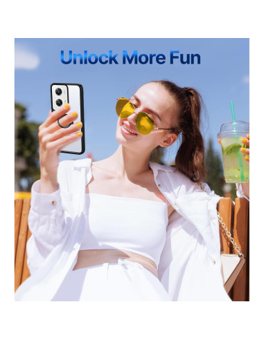 Funda Transparente Silverback para Moto G Stylus 5G 2024 con Anillo