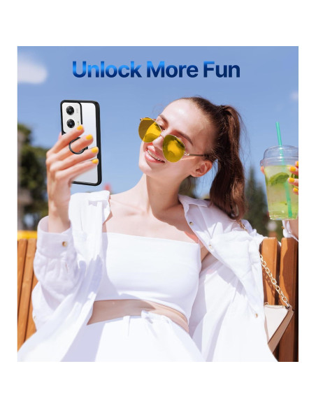 Funda Transparente Silverback para Moto G Stylus 5G 2024 con Anillo Funda Transparente Silverback para Moto G Stylus 5G 2024 con Anillo