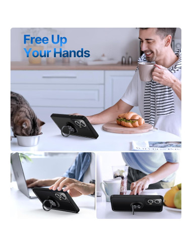 Funda Transparente Silverback para Moto G Stylus 5G 2024 con Anillo