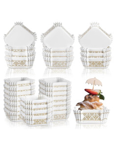 Maxcheck 300 Tazas de Hornear Cuadradas Europeas 6 cm