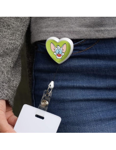 Portador de Identificación Retráctil Corazón Graphics & More 2