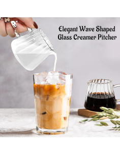 Juego de 2 Jarras de Vidrio Loscarol 170g - Elegante para Café y Té 2