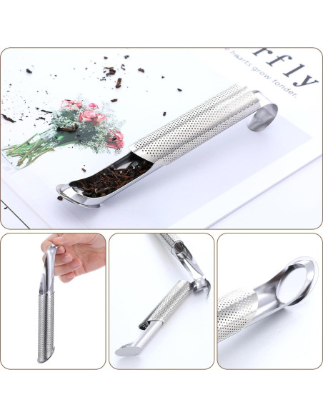 6 Infusores de Té de Acero Inoxidable JOUTYFOR 14.5 cm