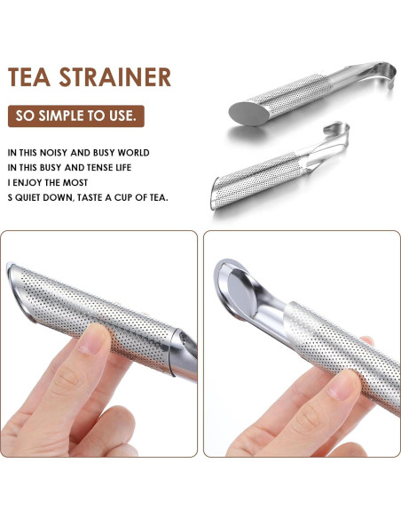 6 Infusores de Té de Acero Inoxidable JOUTYFOR 14.5 cm