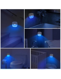 Luz Nocturna LED AMIR con Sensor de Movimiento, Azul, 3 Piezas 2