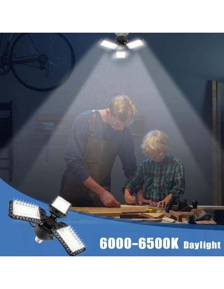 Bombilla LED Aoretic GR-3 80W 8000LM 6500K 3 Paneles Bombilla LED Aoretic GR-3 80W 8000LM 6500K 3 Paneles