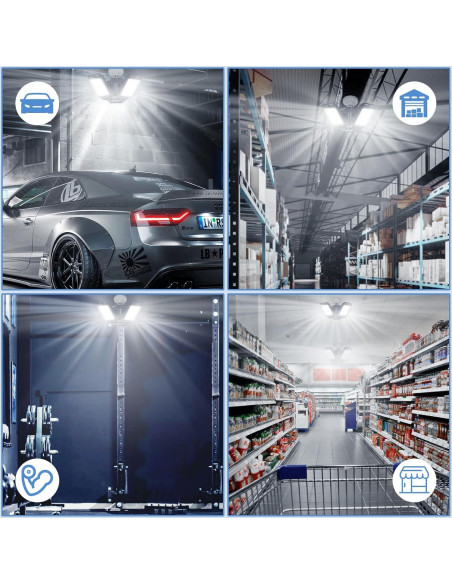 Bombilla LED Aoretic GR-3 80W 8000LM 6500K 3 Paneles Bombilla LED Aoretic GR-3 80W 8000LM 6500K 3 Paneles