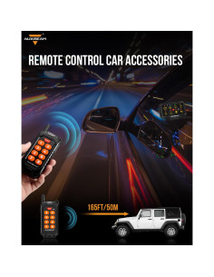 Control Remoto Inalámbrico Auxbeam RC-800 para Panel 8 Gang 2