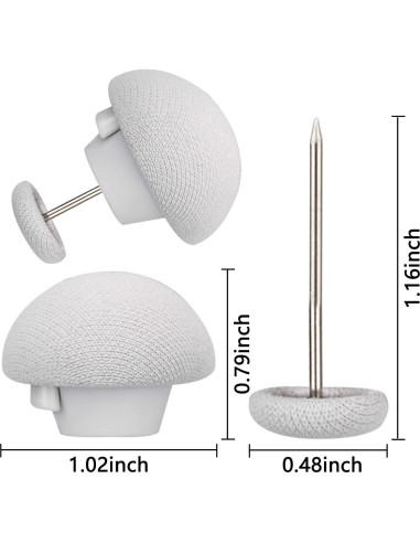 Pinzas de Edredón Potanro Grises 16 Pcs Clips Reutilizables