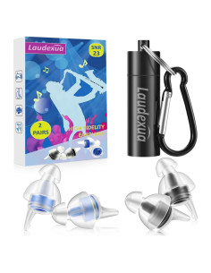 Tapones para oídos Laudexua SA-2-14, 2 pares, reducción 23dB