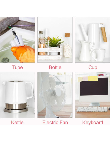 Juego de Cepillos Limpiadores de Pajitas uxcell 21 cm 10 Piezas Juego de Cepillos Limpiadores de Pajitas uxcell 21 cm 10 Piezas