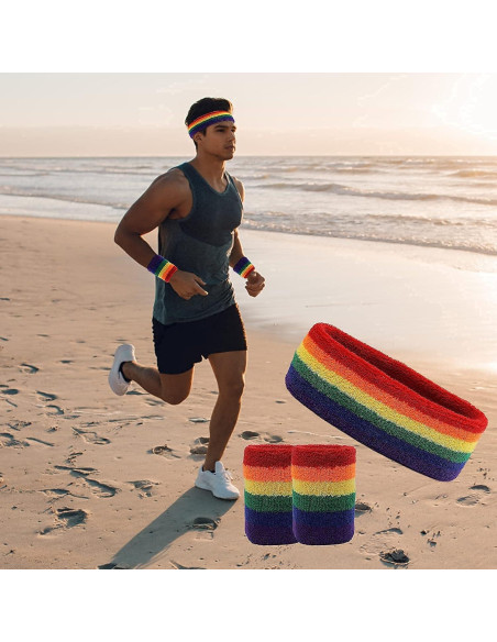 Conjunto de Banda para el Sudor Aster - 3 Piezas Algodón