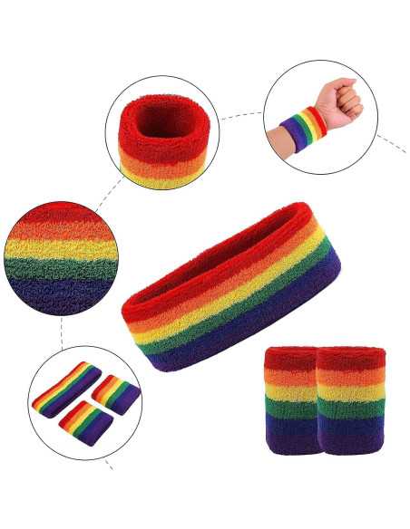 Conjunto de Banda para el Sudor Aster - 3 Piezas Algodón