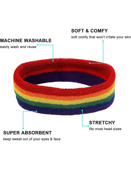 Conjunto de Banda para el Sudor Aster - 3 Piezas Algodón