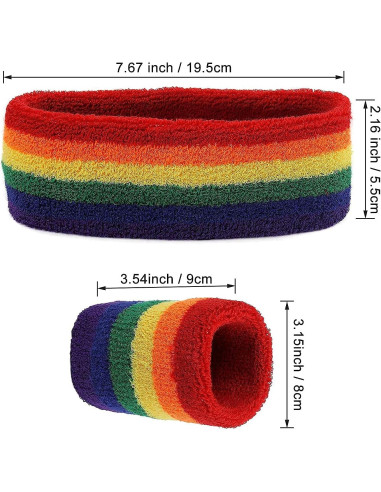 Conjunto de Banda para el Sudor Aster - 3 Piezas Algodón