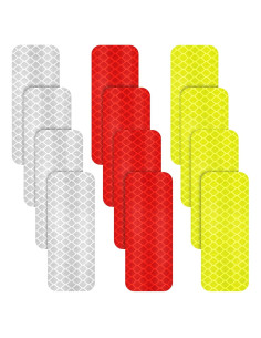 Calcomanías Reflectantes Zonon 12 Piezas 3x8.26 cm Seguridad