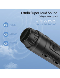 Silbato Electrónico ZHT ARS-17 con Luz LED - 3 Tonos y Volumen Ajustable 2