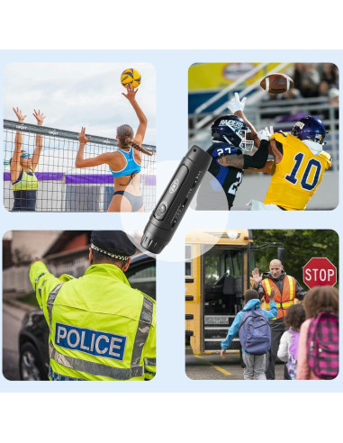 Silbato Electrónico ZHT ARS-17 con Luz LED - 3 Tonos y Volumen Ajustable