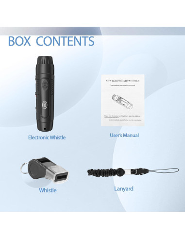 Silbato Electrónico ZHT ARS-17 con Luz LED - 3 Tonos y Volumen Ajustable