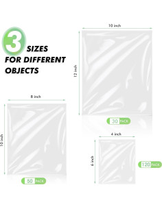 Bolsas de Encofrado Térmico PVC Shappy 200 Pcs 3 Tamaños 2