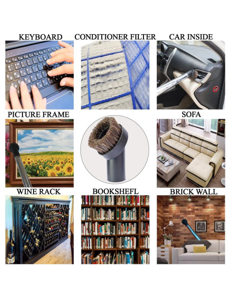 Cepillo de Polvo para Aspiradora GHAMADE 32mm - 2 Piezas