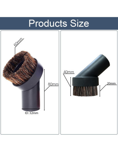 Cepillo de Polvo para Aspiradora GHAMADE 32mm - 2 Piezas