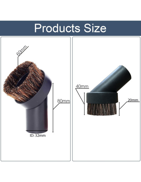 Cepillo de Polvo para Aspiradora GHAMADE 32mm - 2 Piezas