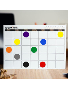 700 Etiquetas Redondas de Puntos de Colores 19 mm YIKIADA 2