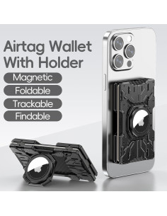 Billetera Minimalista MANTOWIN RFID para Hombres - Soporte Airtag 2