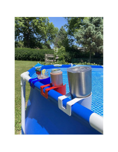 Soportes para vasos de piscina Storage Theory - 2 paquetes azul 2