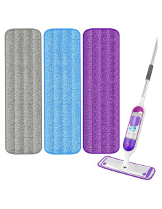 Paquete de 3 almohadillas de mopa reutilizables UMAYCOOL