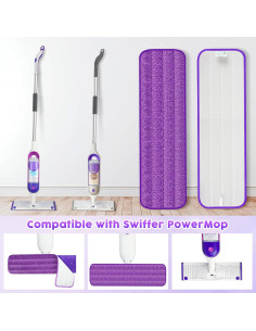 Paquete de 3 almohadillas de mopa reutilizables UMAYCOOL 2